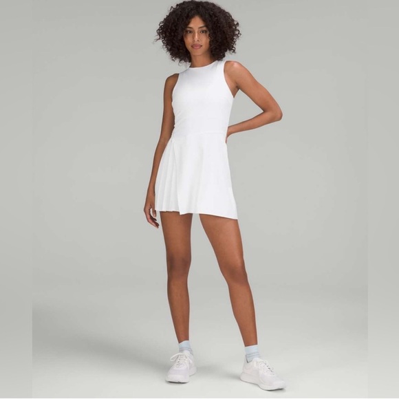 Lululemon•Nulux Asymmetrical Tennis Dress✨BNWT✨High Neck Pleated Pockets•size 8 - Picture 3 of 16